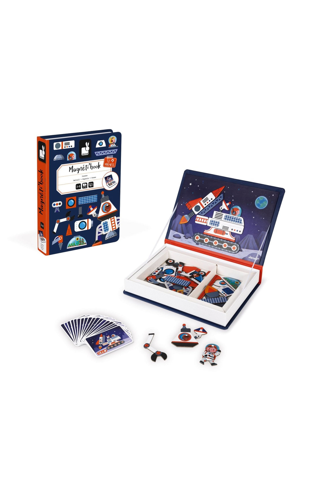Jocuri şi jucării creative - Joc creativ cu magneți Magneti’book - Cosmos, 3+ani | Janod - 7