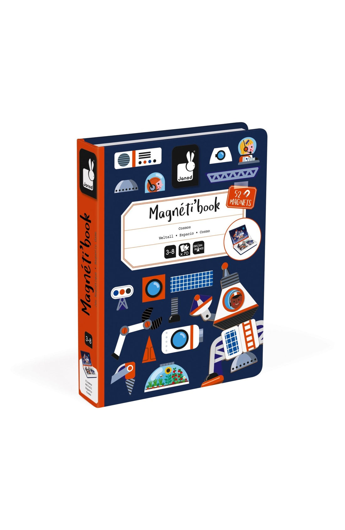 Jocuri şi jucării creative - Joc creativ cu magneți Magneti’book - Cosmos, 3+ani | Janod - 1