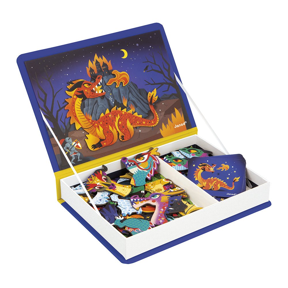 Jocuri şi jucării creative - Joc creativ cu magneți Magneti’book - Dragoni, 3+ani | Janod - 6