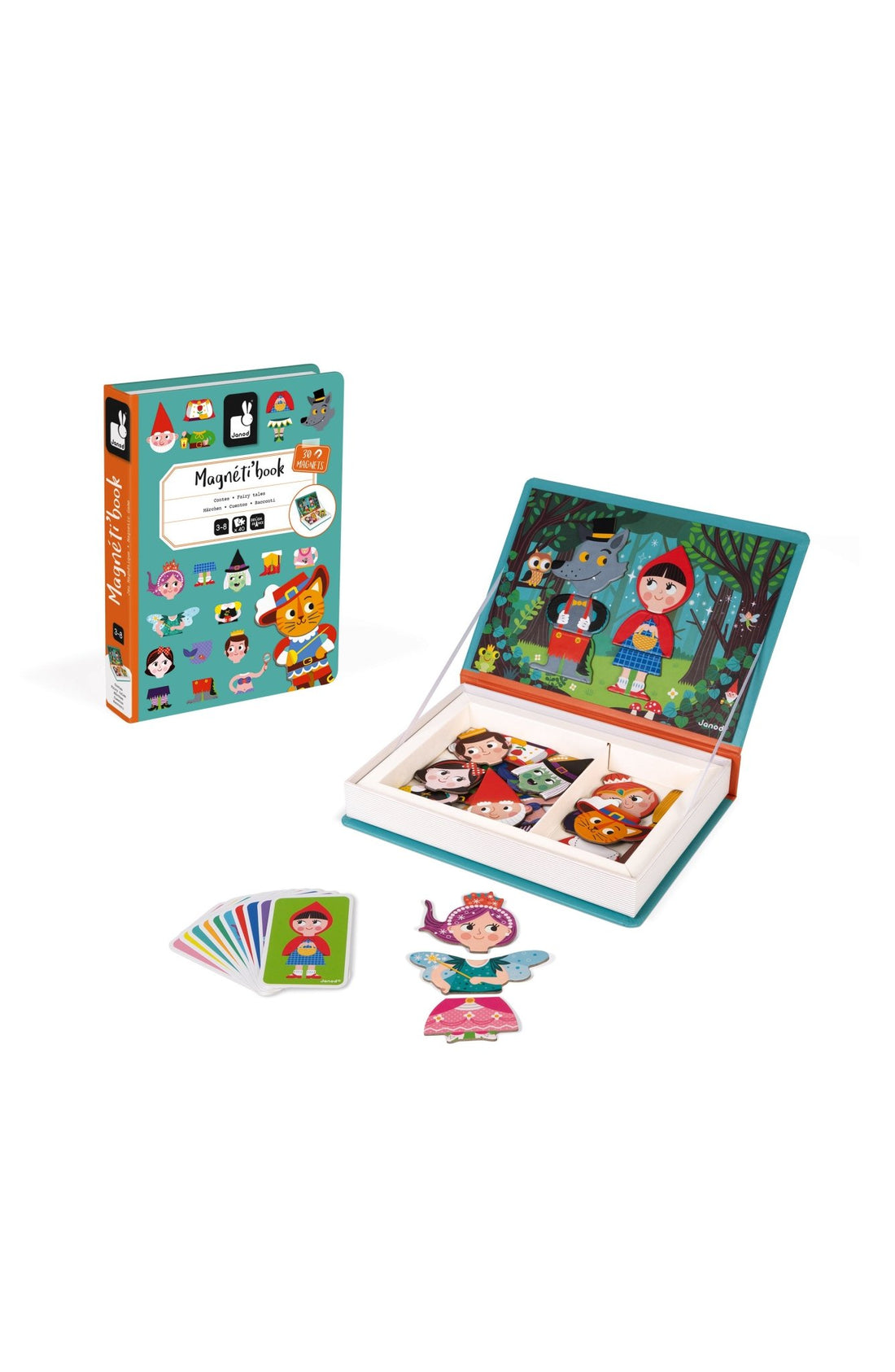 Jocuri şi jucării creative - Joc creativ cu magneți Magneti’book - Personaje din Basme, 3+ani | Janod - 6