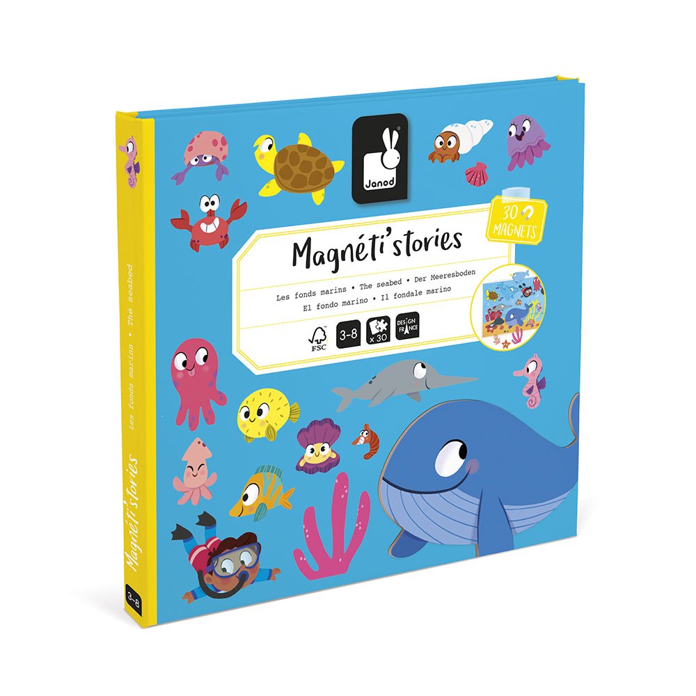 Jocuri şi jucării creative - Joc creativ cu magneți Magneti’stories - Adâncurile mării, 3+ ani | Janod - 1