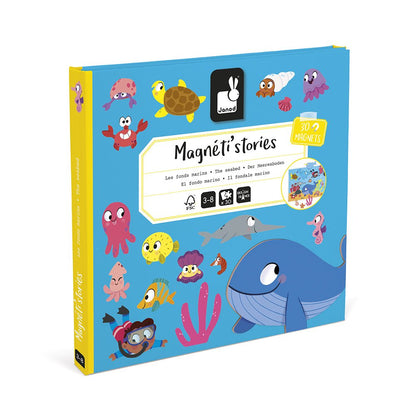 Jocuri şi jucării creative - Joc creativ cu magneți Magneti’stories - Adâncurile mării, 3+ ani | Janod - 1