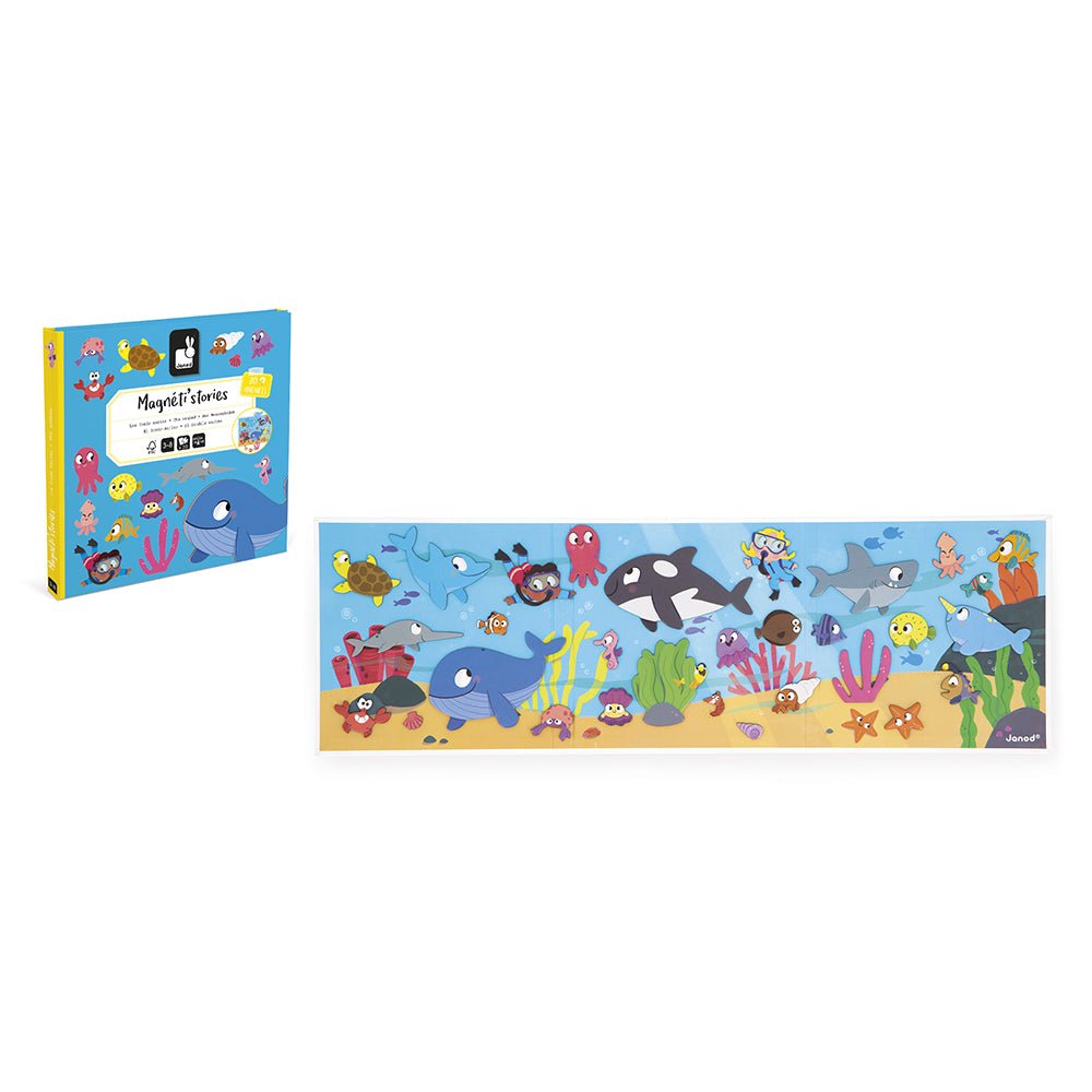 Jocuri şi jucării creative - Joc creativ cu magneți Magneti’stories - Adâncurile mării, 3+ ani | Janod - 8