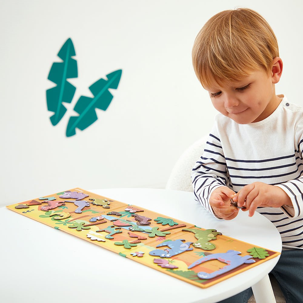 Jocuri şi jucării creative - Joc creativ cu magneți Magneti’stories - Dinozauri, 3+ ani | Janod - 2