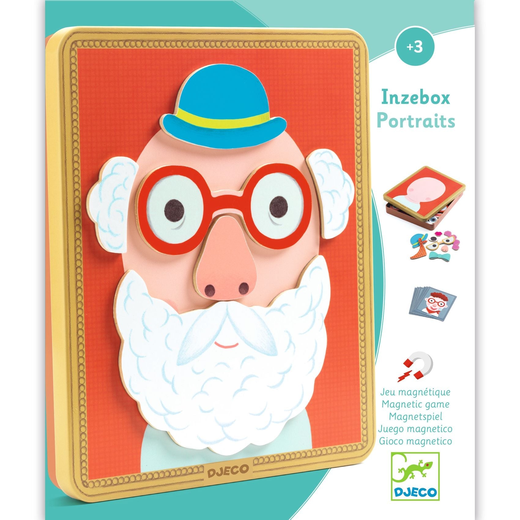 Jocuri şi Jucării educative - Joc creativ cu magneţi - Portrete, Inzebox Portraits, 3+ ani | Djeco - 8