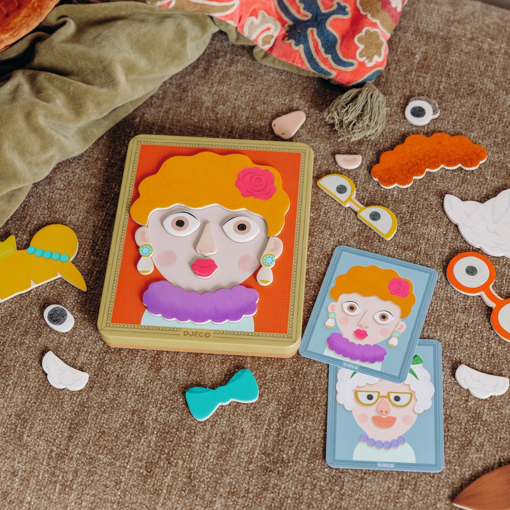 Jocuri şi Jucării educative - Joc creativ cu magneţi - Portrete, Inzebox Portraits, 3+ ani | Djeco - 6