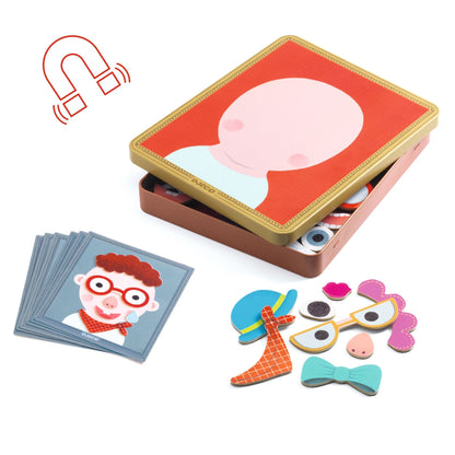Jocuri şi Jucării educative - Joc creativ cu magneţi - Portrete, Inzebox Portraits, 3+ ani | Djeco - 4