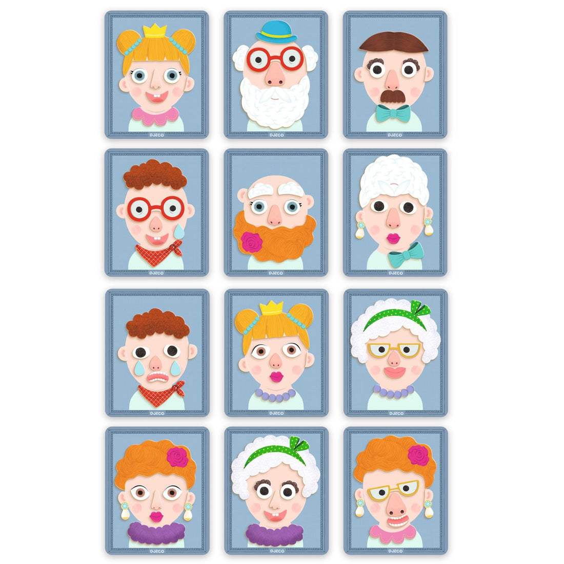 Jocuri şi Jucării educative - Joc creativ cu magneţi - Portrete, Inzebox Portraits, 3+ ani | Djeco - 2