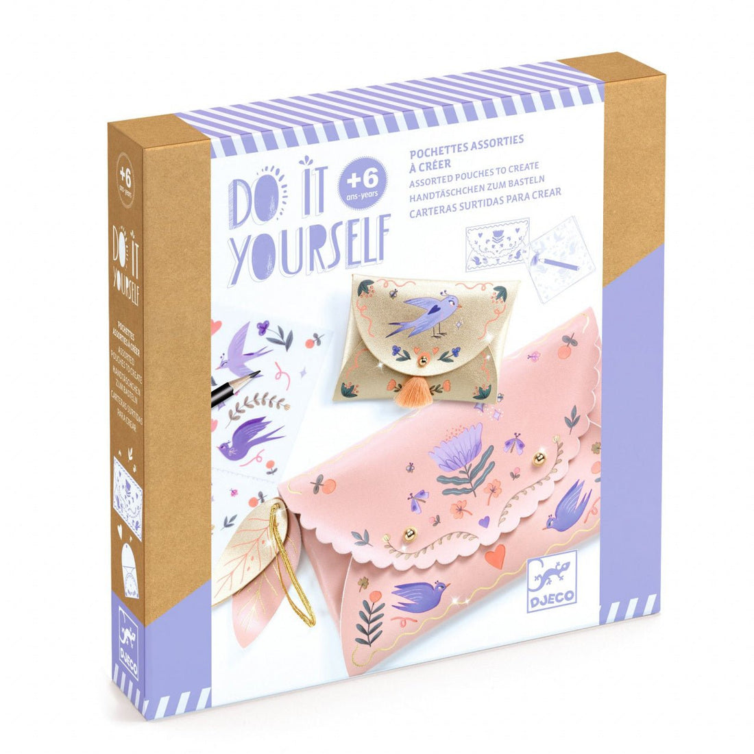 Jucarii creative - Joc creativ DIY Poşetă şi portmoneu, 6+ ani | Djeco - 1