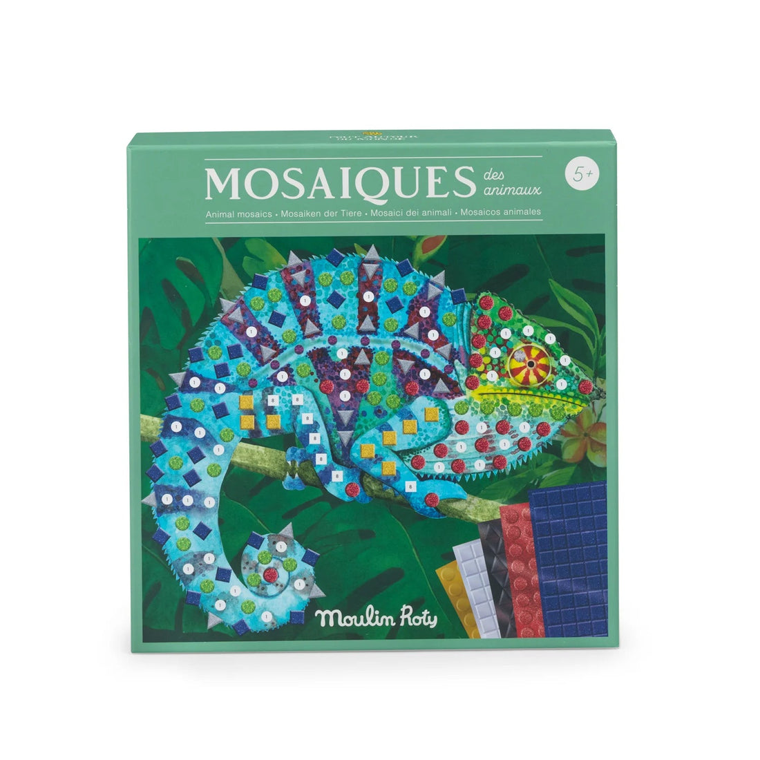 Jocuri şi jucării creative - Joc creativ mozaic - Tout autour du monde, 5+ ani | Moulin Roty - 1