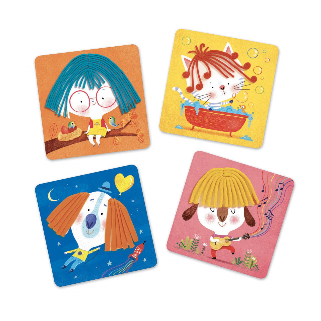 Jucarii creative - Joc creativ pentru plastilină, Coafuri trăsnite, 3 - 6 ani | Djeco - 3