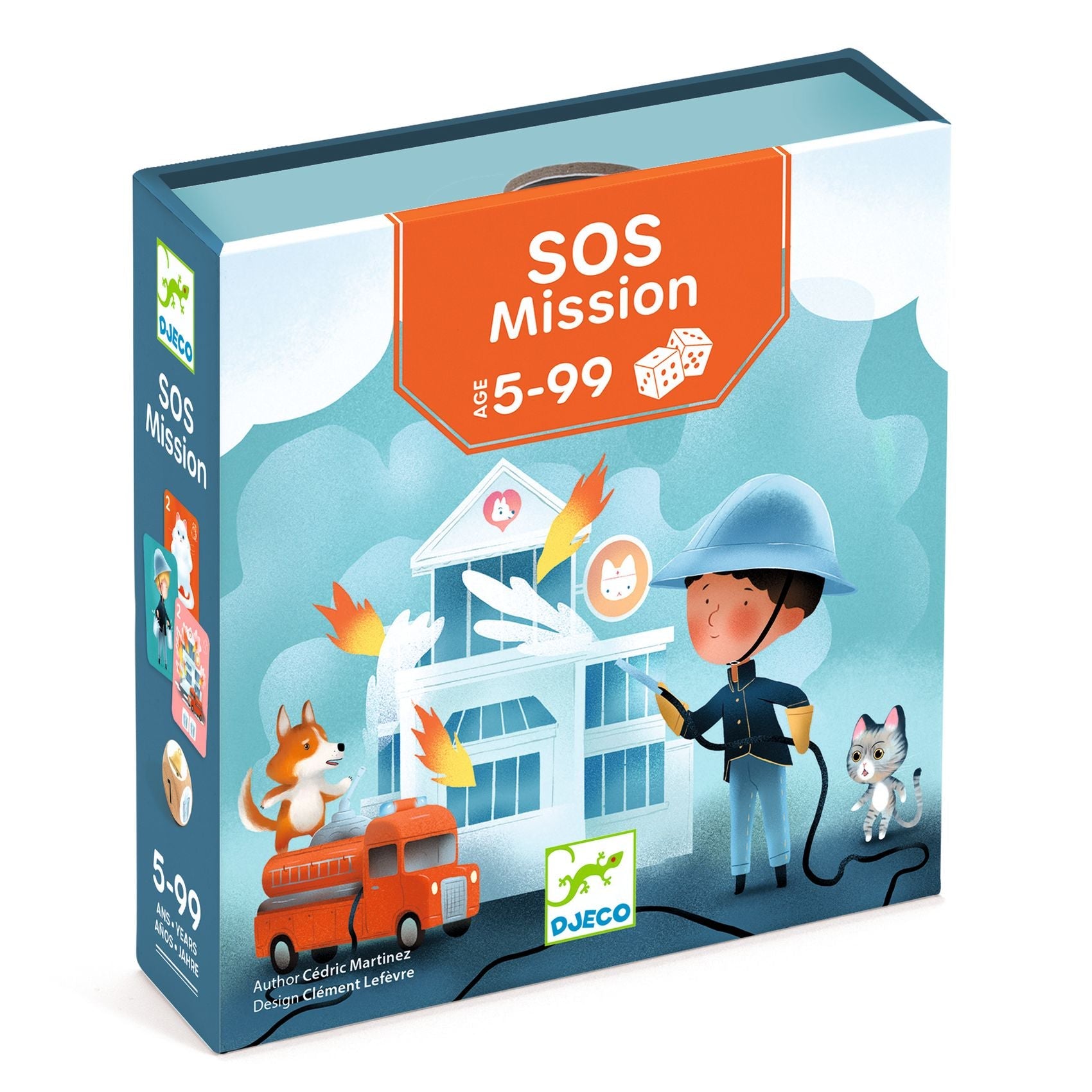 Jocuri de societate - Joc de cărţi cu zaruri - S.O.S. Mission, 2 - 4 jucători, 5+ ani | Djeco - 1