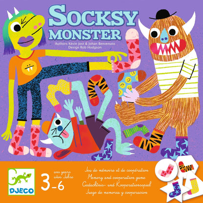 Jocuri de societate - Joc de cooperare - Socksy Monster, 2 - 4 jucători, 3 - 6 ani | Djeco - 3