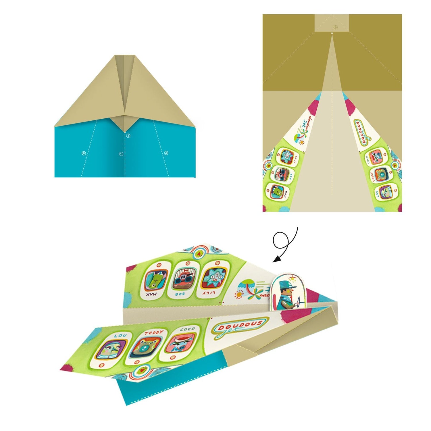 Joc de indemanare - Joc de creaţie Origami Avioane din hârtie | Djeco - 6