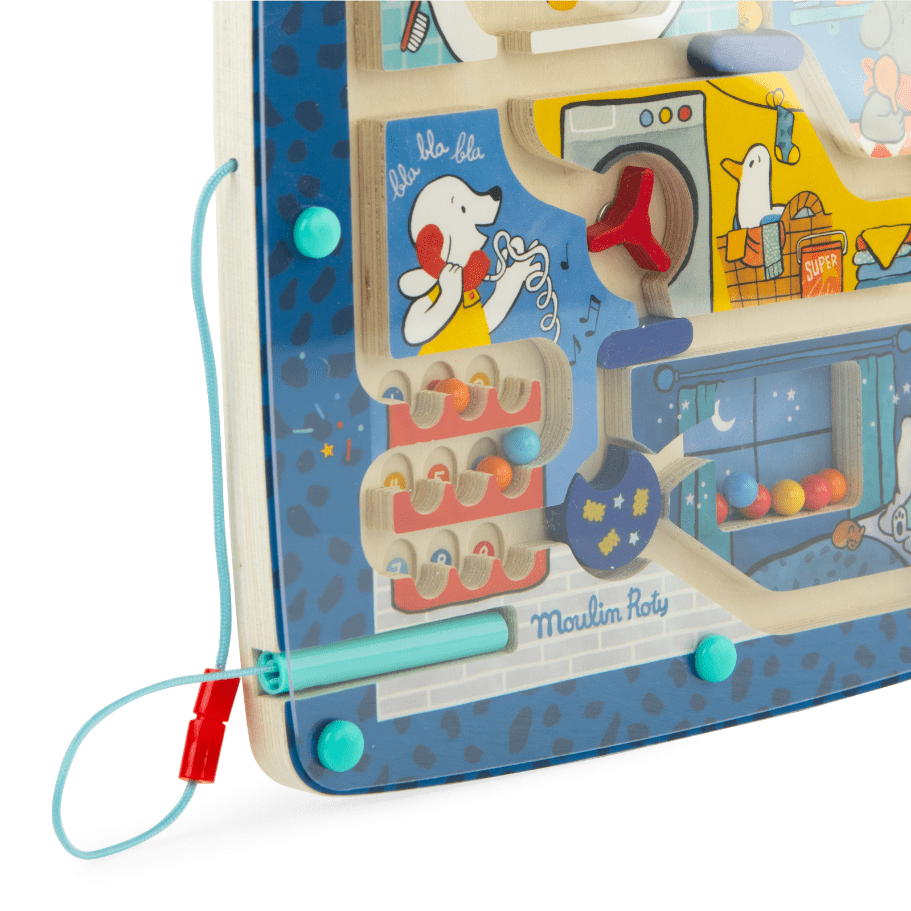 Jocuri şi Jucării de îndemânare - Joc de îndemânare - Labirint magnetic din lemn Puce &amp; Pilou, 18+ luni | Moulin Roty - 2