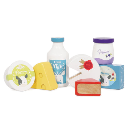 Bucătării şi accesorii pentru copii - Joc de rol Lădiță cu produse lactate, din lemn, 2+ ani | Le Toy Van - 5