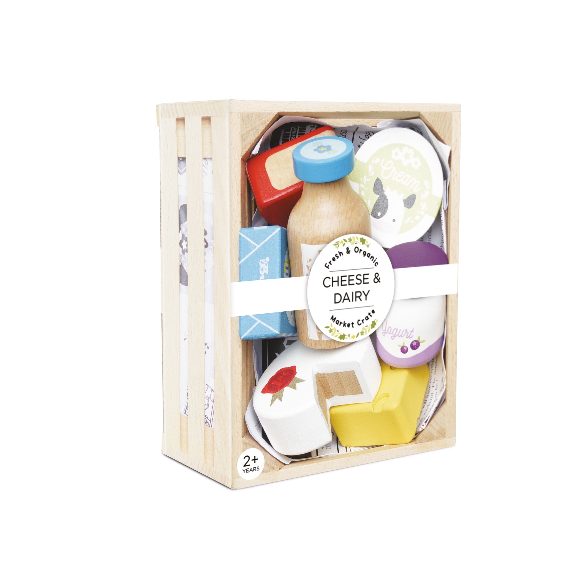 Bucătării şi accesorii pentru copii - Joc de rol Lădiță cu produse lactate, din lemn, 2+ ani | Le Toy Van - 7