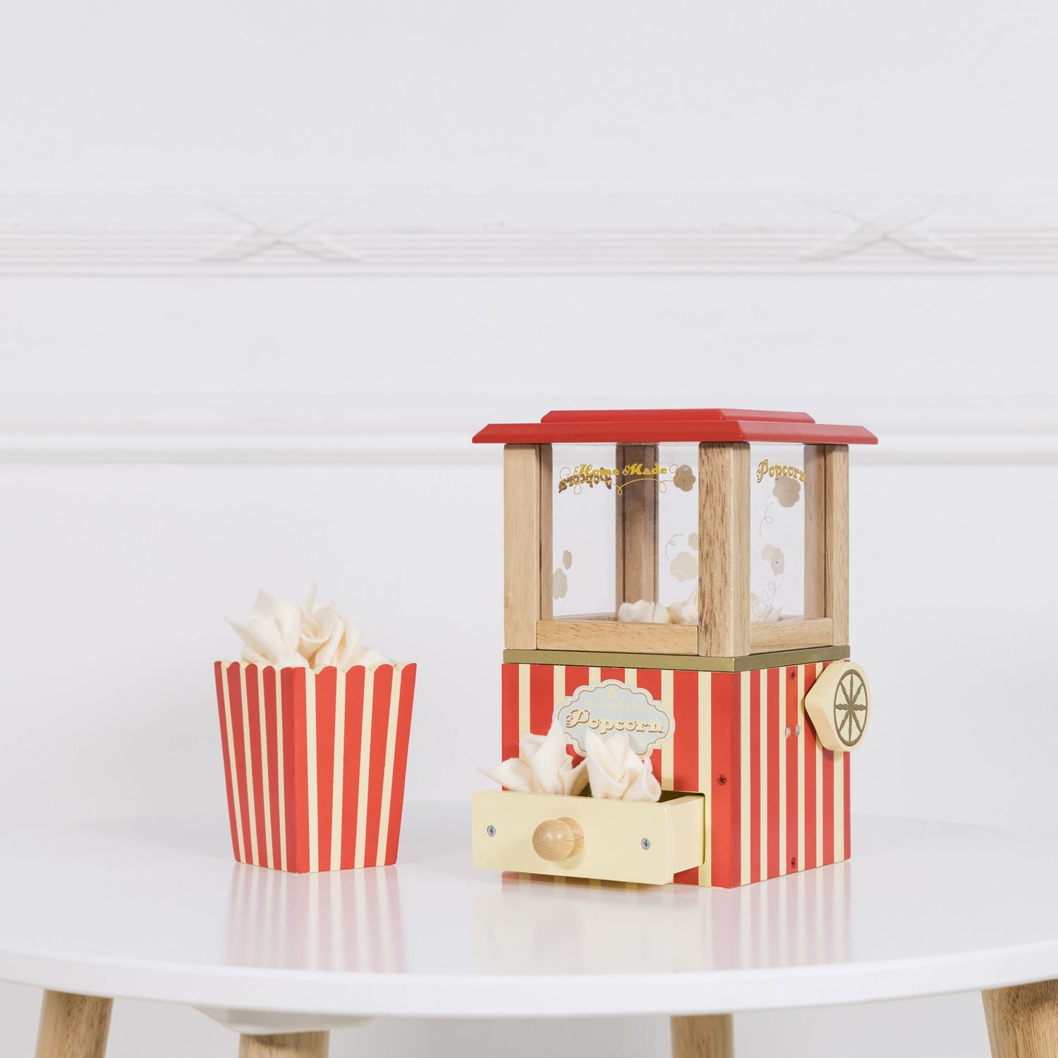 Jocuri şi jucării de rol - Joc de rol Mașină de făcut popcorn, din lemn, 3+ ani | Le Toy Van - 3