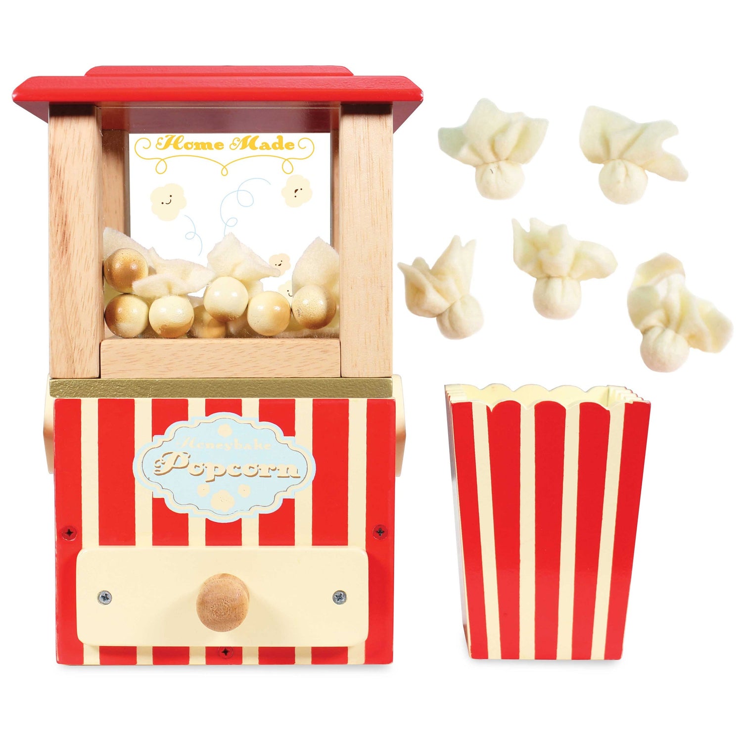 Jocuri şi jucării de rol - Joc de rol Mașină de făcut popcorn, din lemn, 3+ ani | Le Toy Van - 2