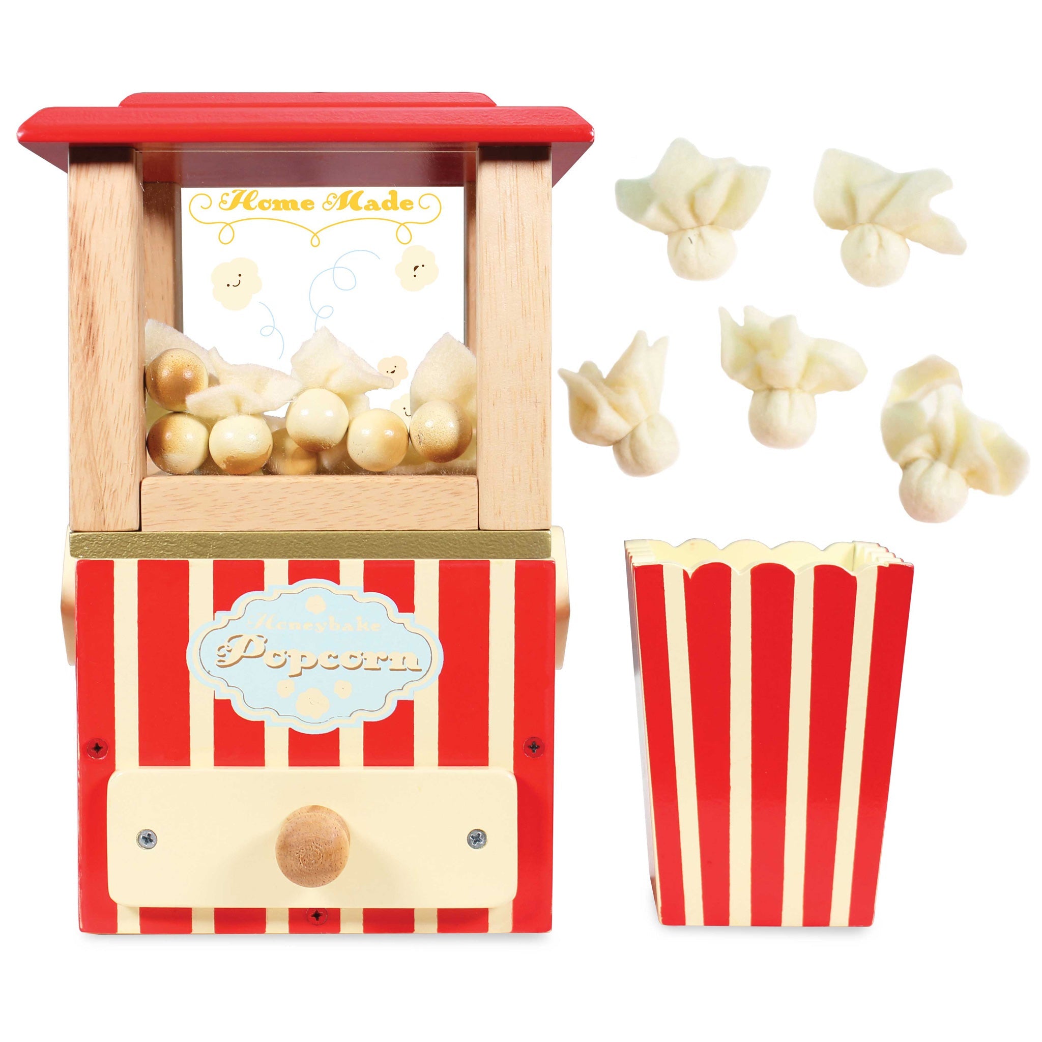 Jocuri şi jucării de rol - Joc de rol Mașină de făcut popcorn, din lemn, 3+ ani | Le Toy Van - 2