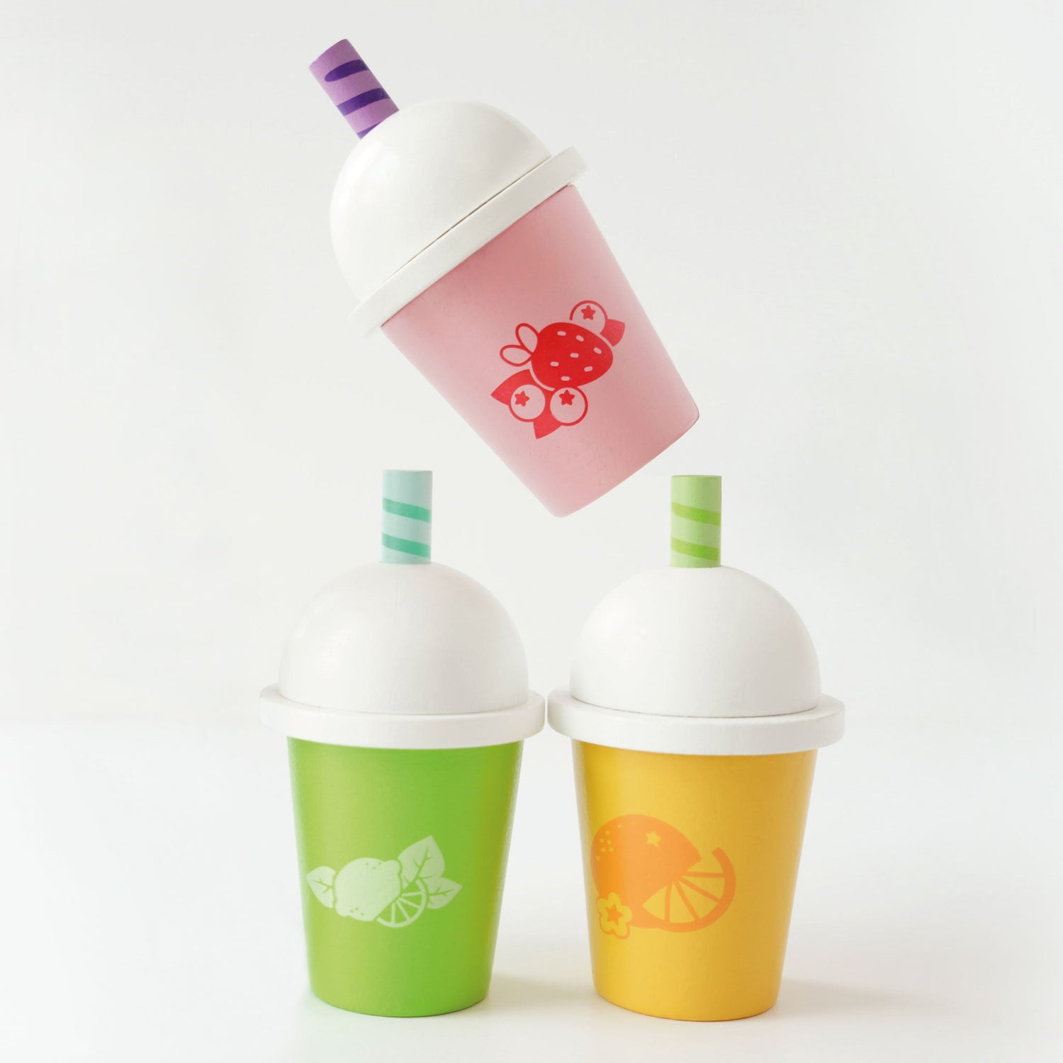 Bucătării şi accesorii pentru copii - Joc de rol Set 3 smoothie - uri din lemn, 2+ ani | Le Toy Van - 3