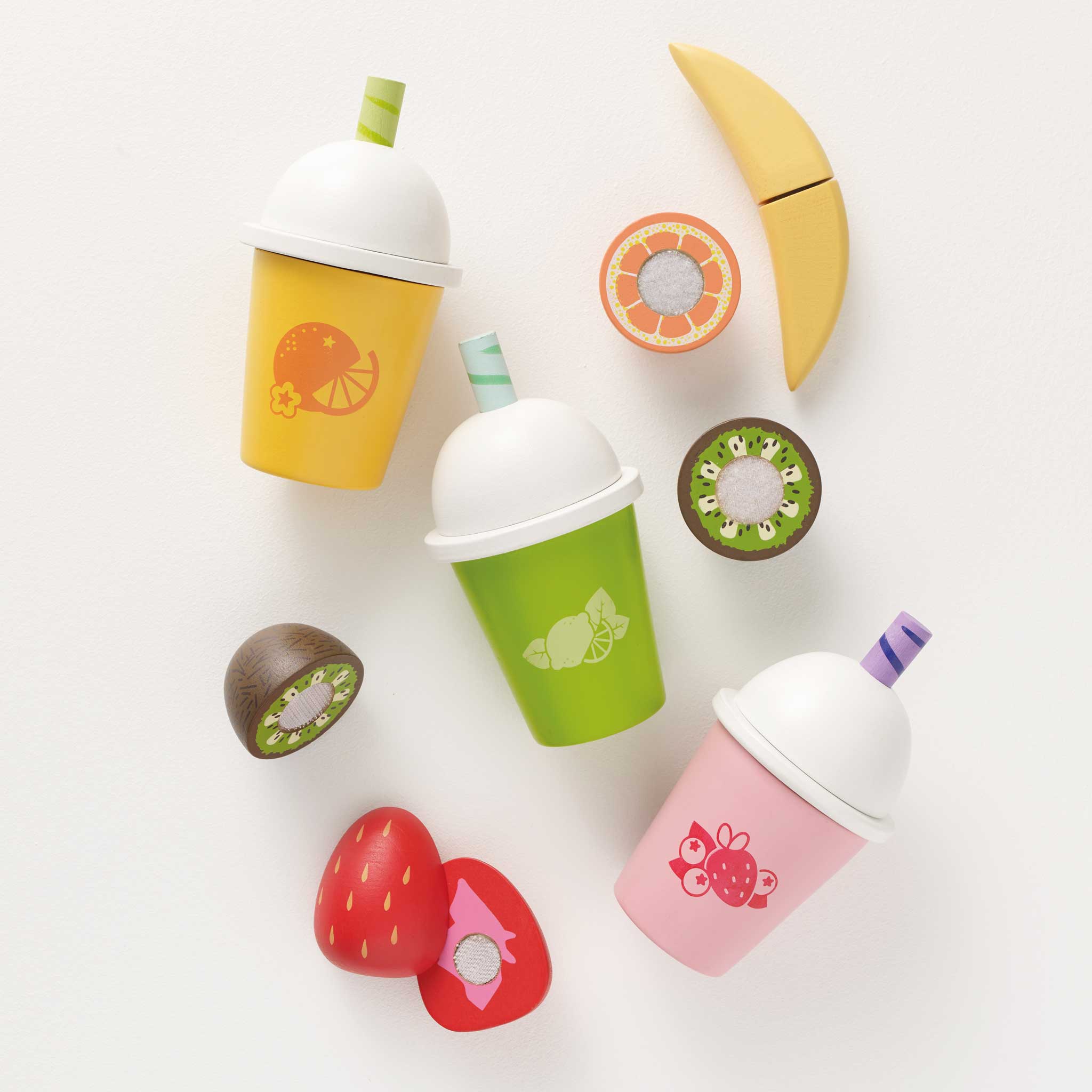 Bucătării şi accesorii pentru copii - Joc de rol Set 3 smoothie - uri din lemn, 2+ ani | Le Toy Van - 4