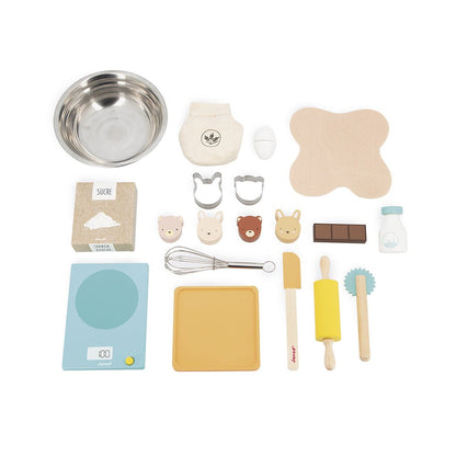 Bucătării şi accesorii pentru copii - Joc de rol Set atelier de patiserie şi accesorii, din lemn şi metal, 3+ ani | Janod - 3