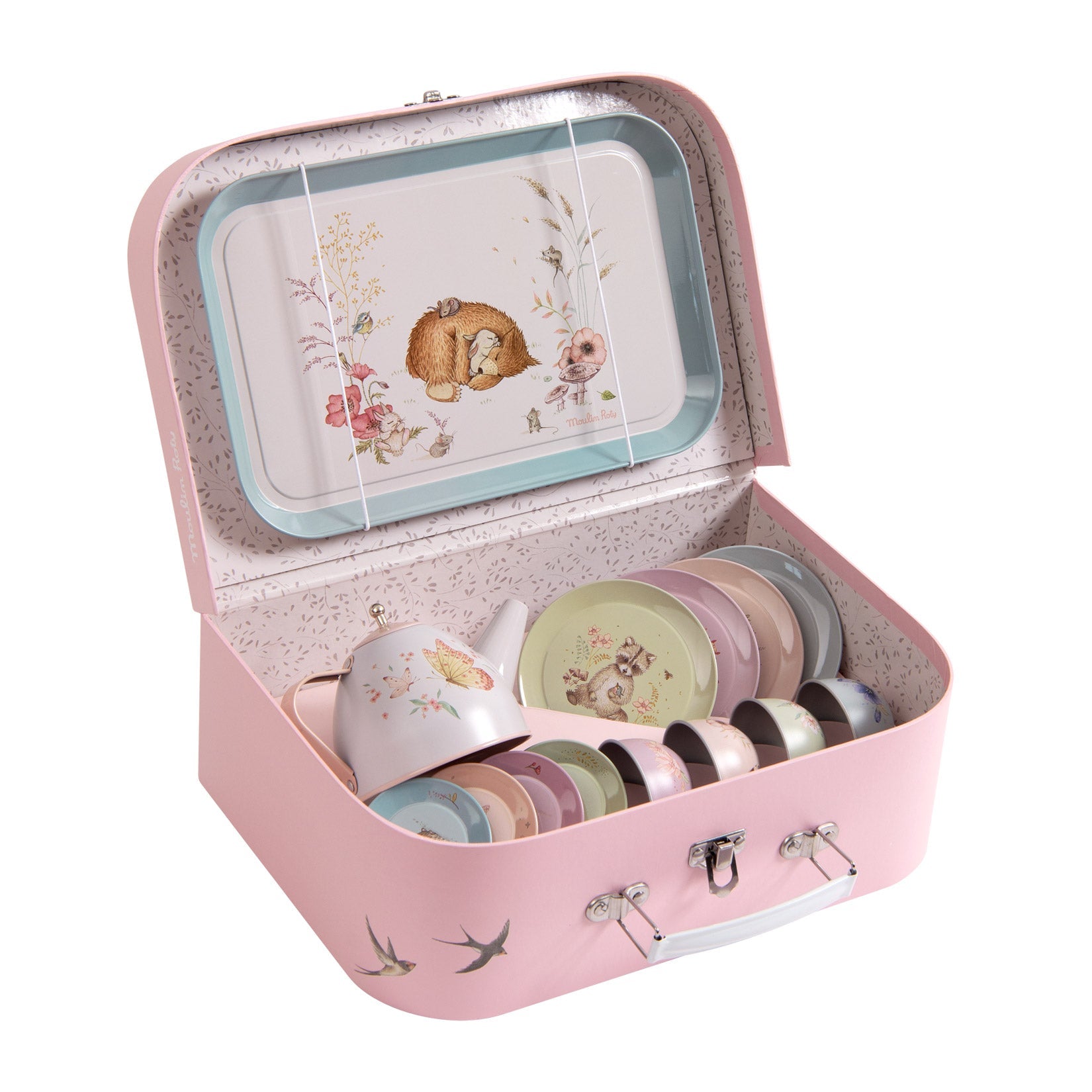 Bucătării şi accesorii pentru copii - Joc de rol Set de ceai în valiză, 3+ ani | Moulin Roty - 1