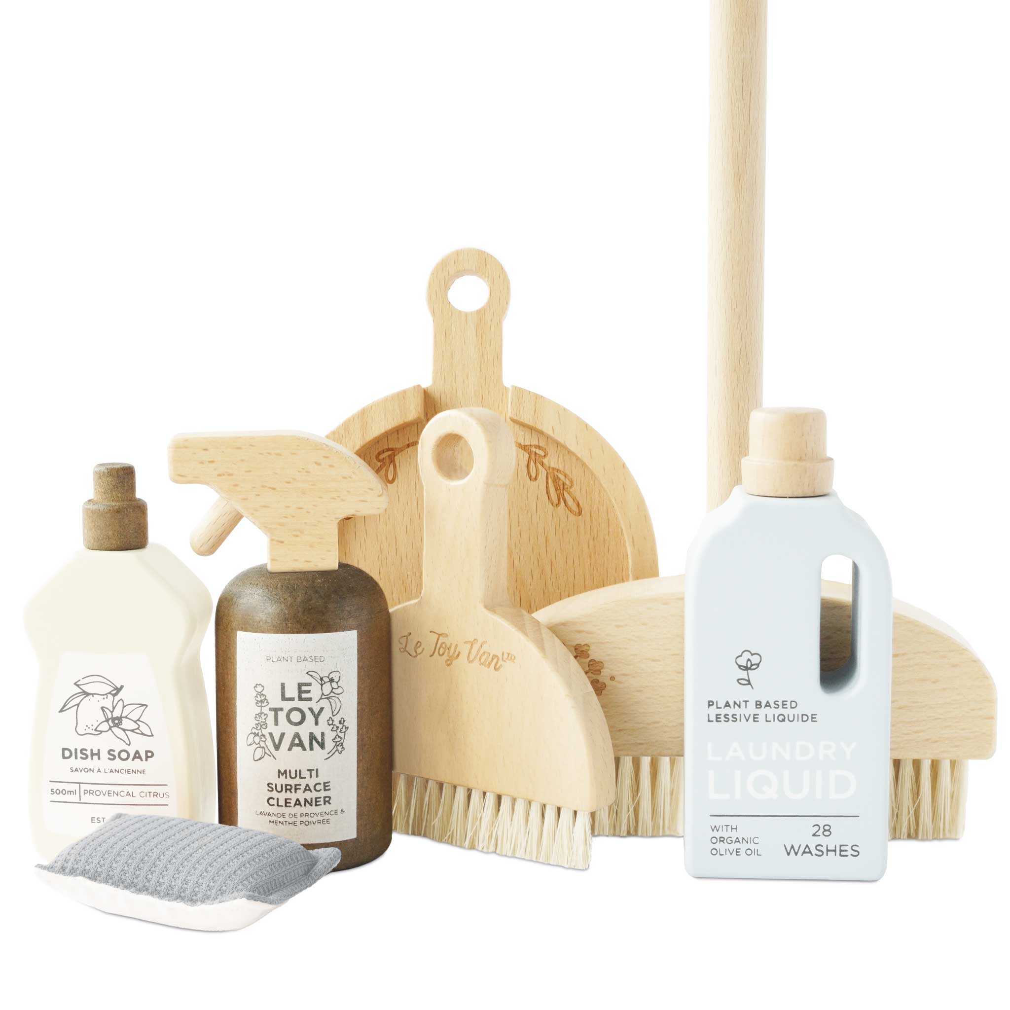 Jocuri şi jucării de rol - Joc de rol Set de curățenie ecologic din lemn, 7 piese, 3+ ani | Le Toy Van - 6