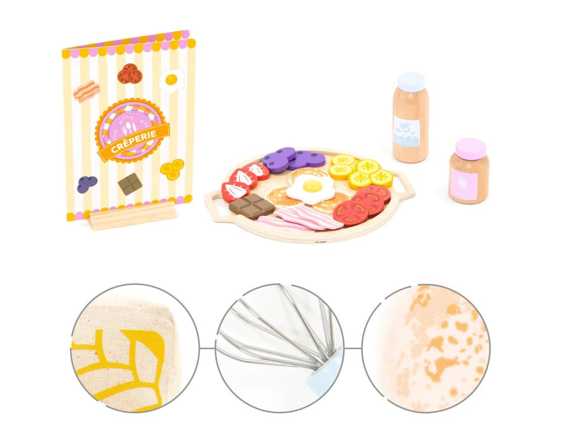 Jocuri şi jucării de rol - Joc de rol Set de preparat clătite, 40 piese, 3+ ani | UMU Toys - 2
