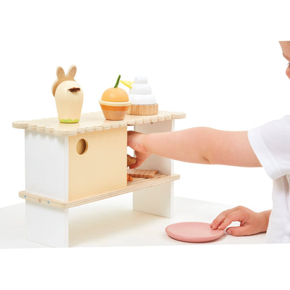 Bucătării şi accesorii pentru copii - Joc de rol Stand cu produse de patiserie, din lemn, 3+ ani | Janod - 13