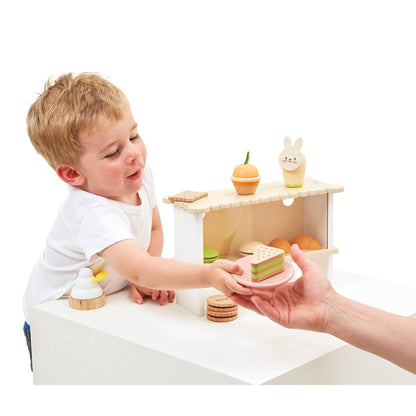 Bucătării şi accesorii pentru copii - Joc de rol Stand cu produse de patiserie, din lemn, 3+ ani | Janod - 11