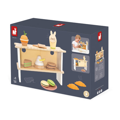Bucătării şi accesorii pentru copii - Joc de rol Stand cu produse de patiserie, din lemn, 3+ ani | Janod - 15