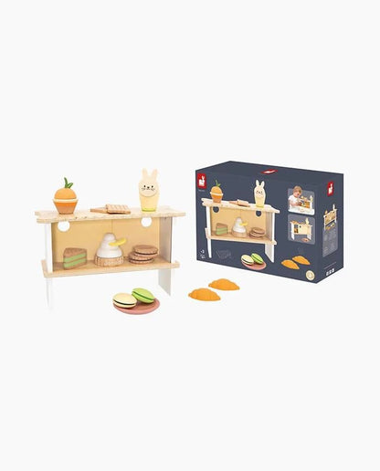 Bucătării şi accesorii pentru copii - Joc de rol Stand cu produse de patiserie, din lemn, 3+ ani | Janod - 6
