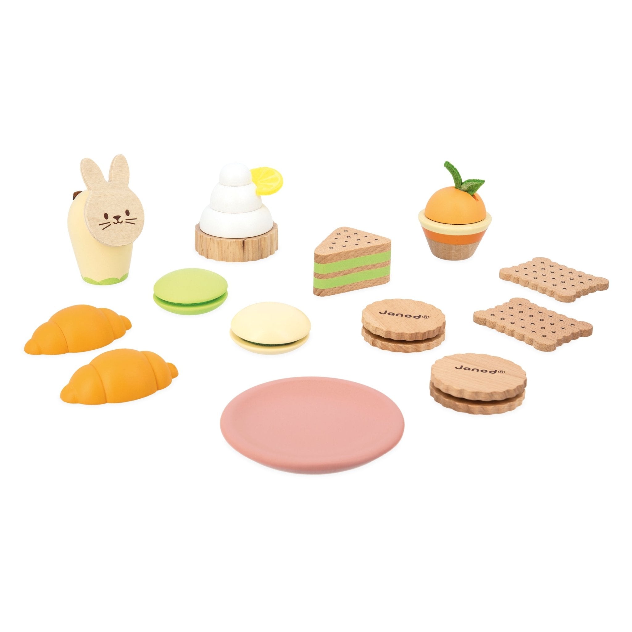 Bucătării şi accesorii pentru copii - Joc de rol Stand cu produse de patiserie, din lemn, 3+ ani | Janod - 5