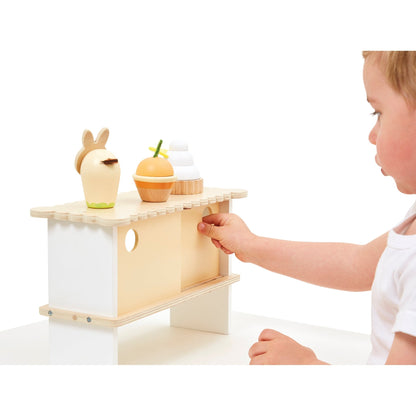 Bucătării şi accesorii pentru copii - Joc de rol Stand cu produse de patiserie, din lemn, 3+ ani | Janod - 12