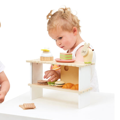 Bucătării şi accesorii pentru copii - Joc de rol Stand cu produse de patiserie, din lemn, 3+ ani | Janod - 8