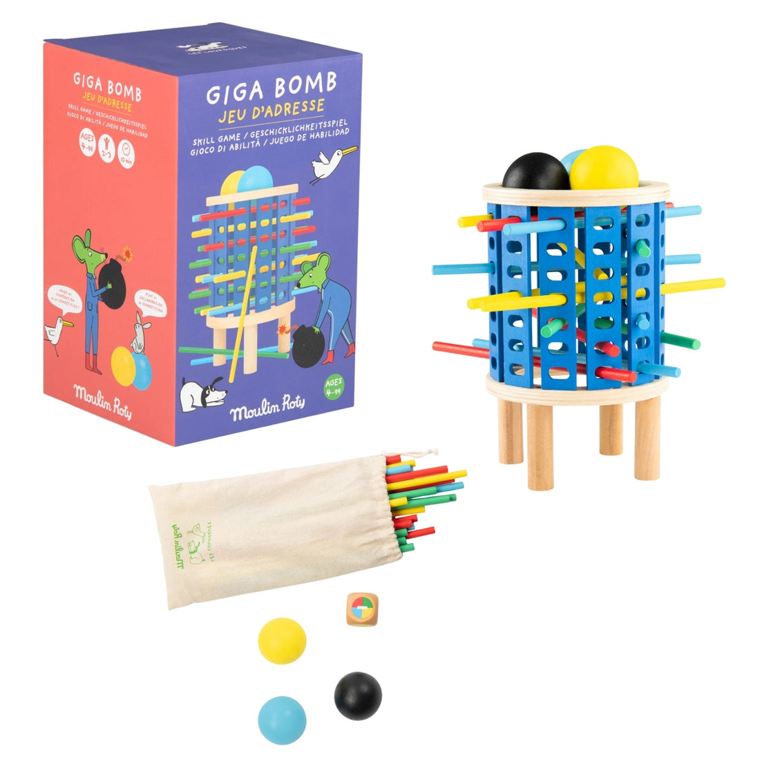 Jocuri de societate - Joc de societate - Giga Bomb, 2 - 3 jucători, 4+ ani | Moulin Roty - 1