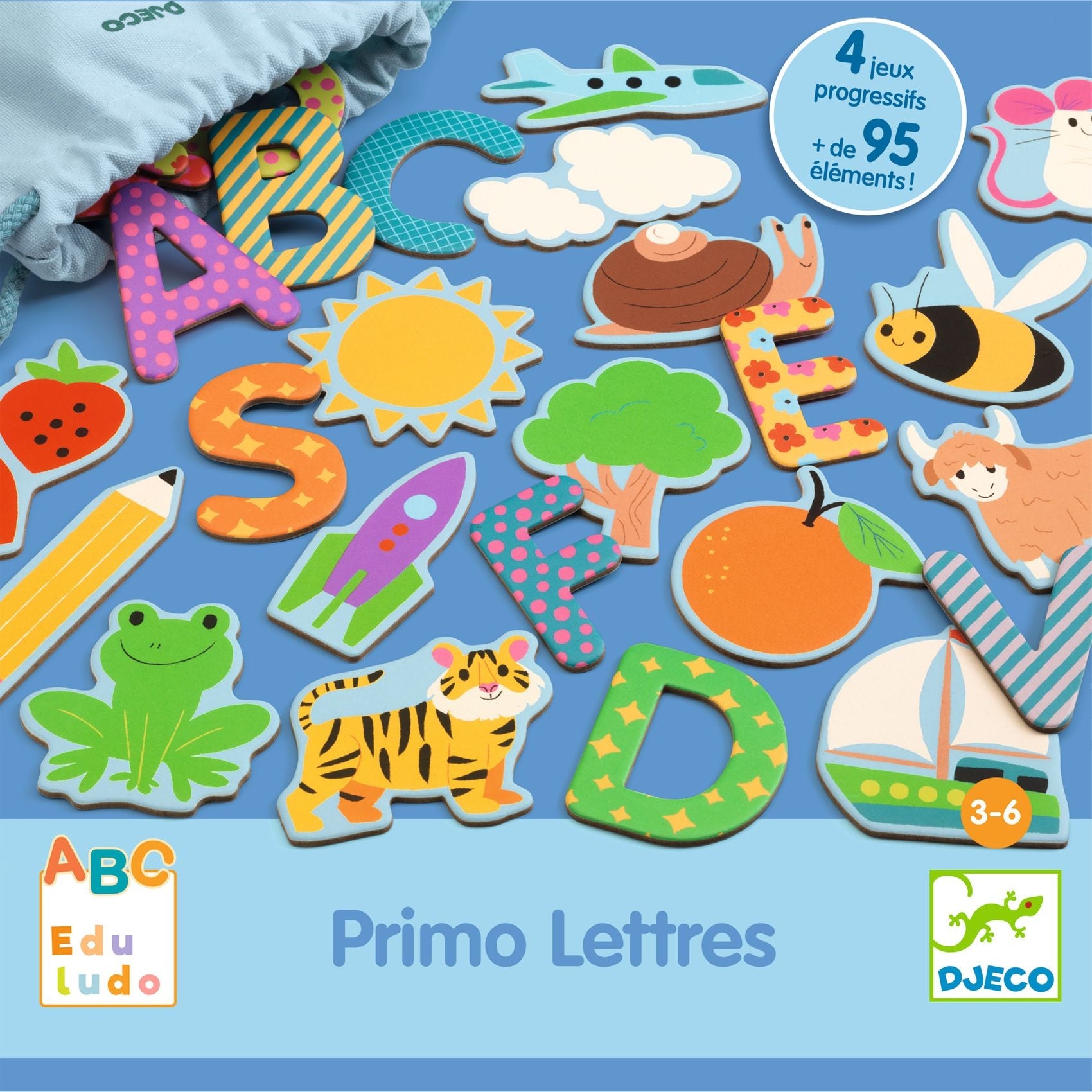 Jocuri şi Jucării educative - Joc educativ 4 în 1 - Primele litere Eduludo, 3+ ani | Djeco - 3