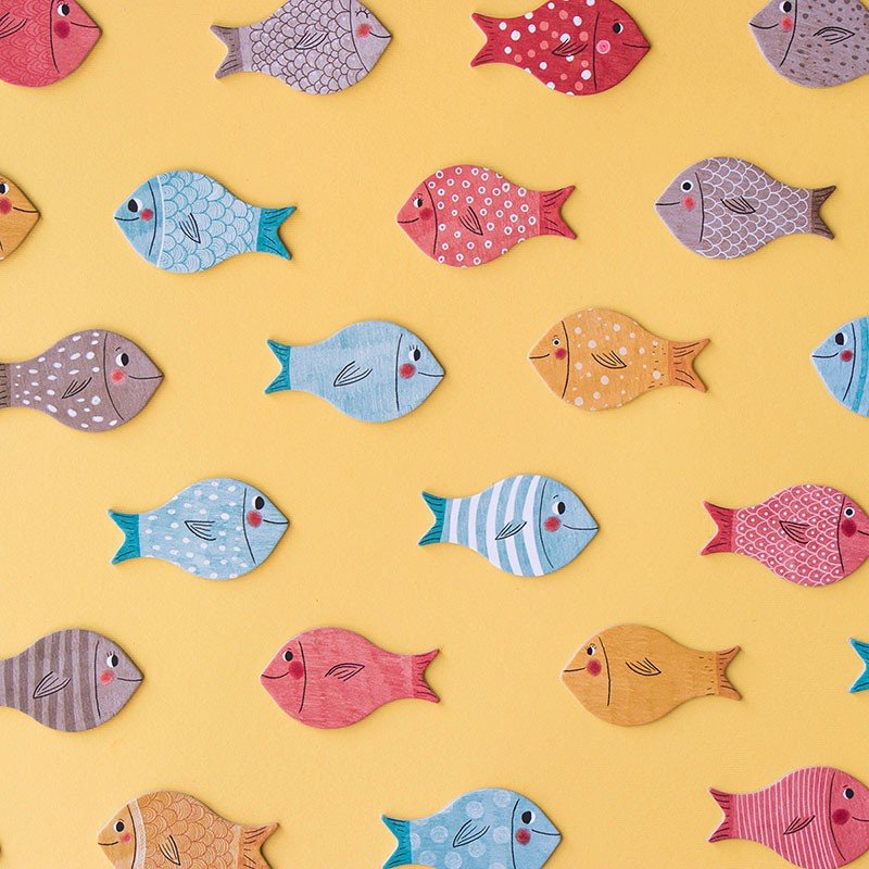 Joc educativ "Calmul din ocean - Jocul peștilor" | Londji - Londji - EmmaSiLuna.ro