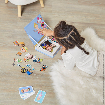 Jocuri şi Jucării educative - Joc educativ cu magneți Magneti’book - Meserii, 3+ani | Janod - 2