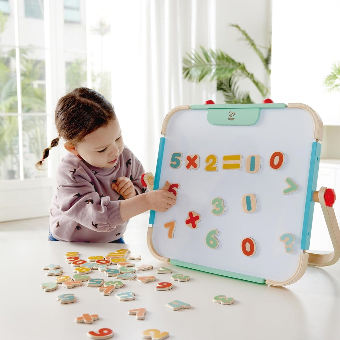 Hape - Joc educativ cu magneţi - Numere, 54 de piese din lemn, 3+ ani | Hape-2