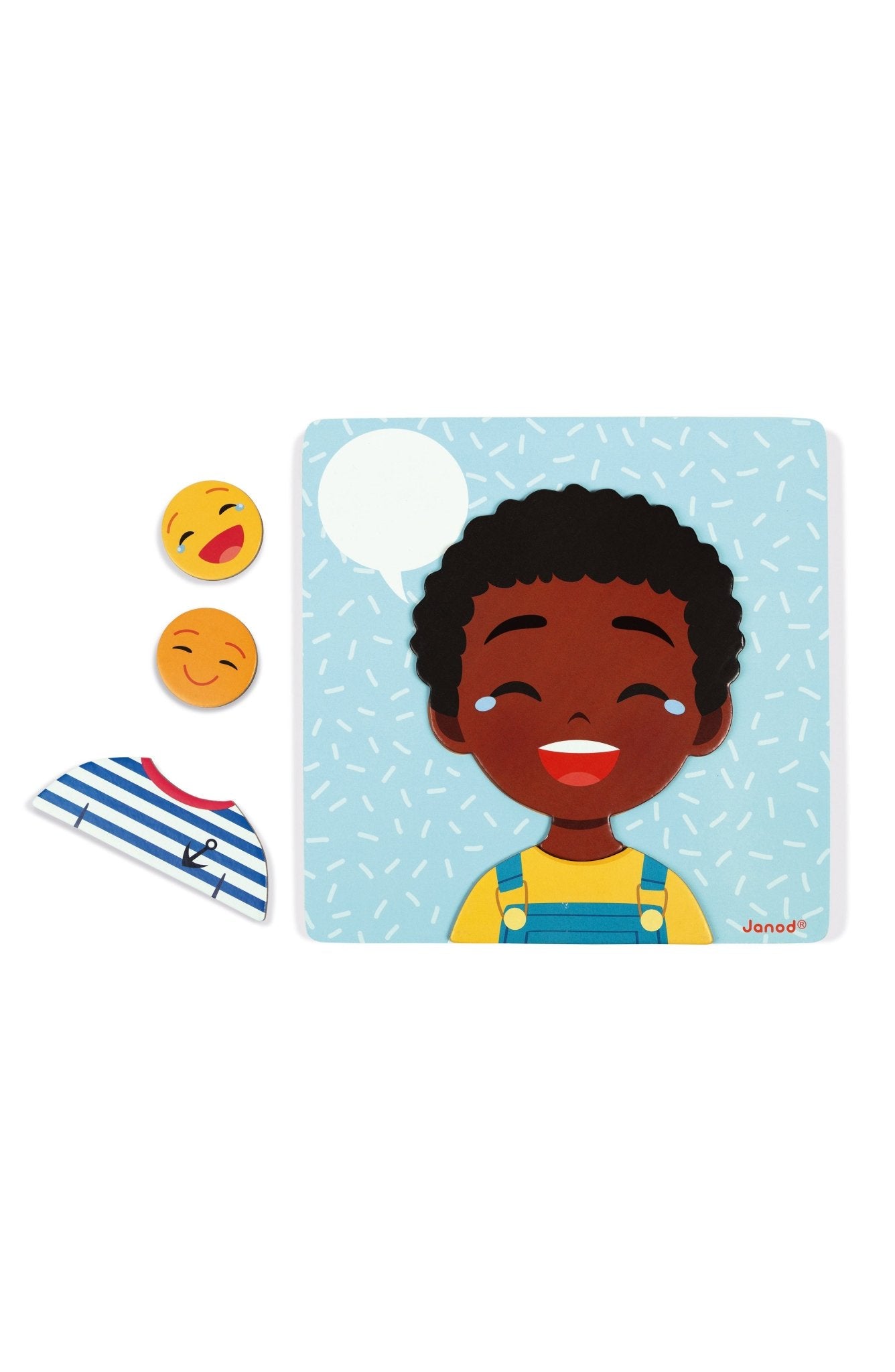 Jocuri şi Jucării educative - Joc educativ cu magneţi şi cartonaşe - Emoții, 2+ ani | Janod - 12