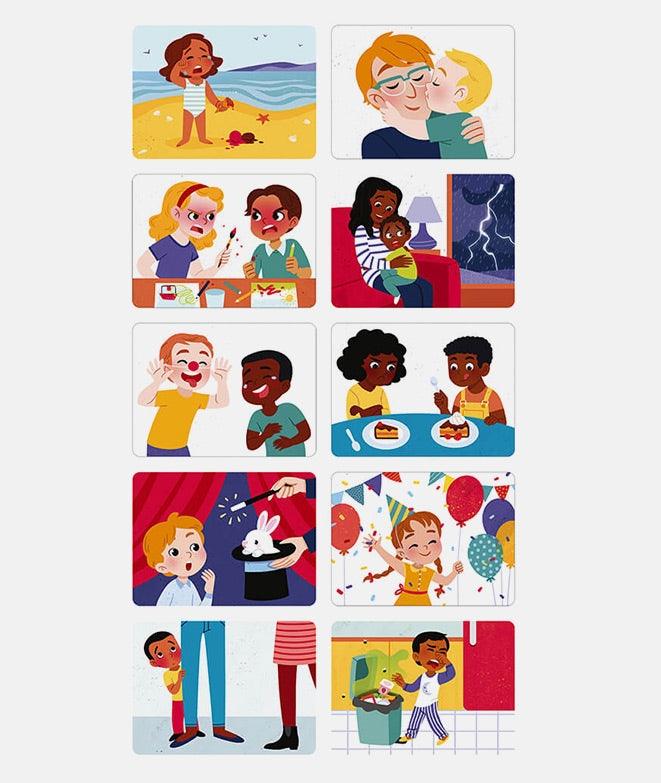 Jocuri şi Jucării educative - Joc educativ cu magneţi şi cartonaşe - Emoții, 2+ ani | Janod - 5