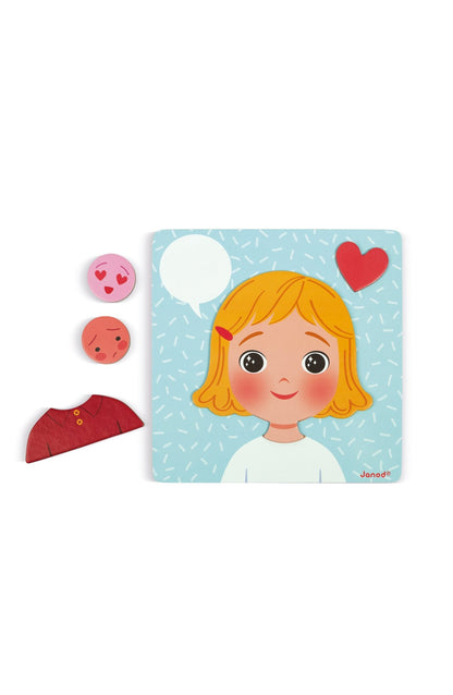 Jocuri şi Jucării educative - Joc educativ cu magneţi şi cartonaşe - Emoții, 2+ ani | Janod - 11