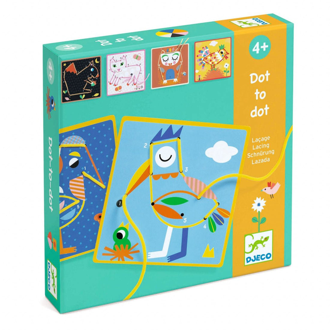 Joc educativ - Joc educativ de cusut cu şiret, 4+ ani | Djeco - 1
