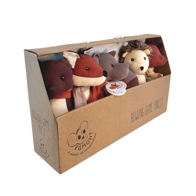 Joc de indemanare - Joc popice pentru copii "Animale din pădure" | Egmont Toys