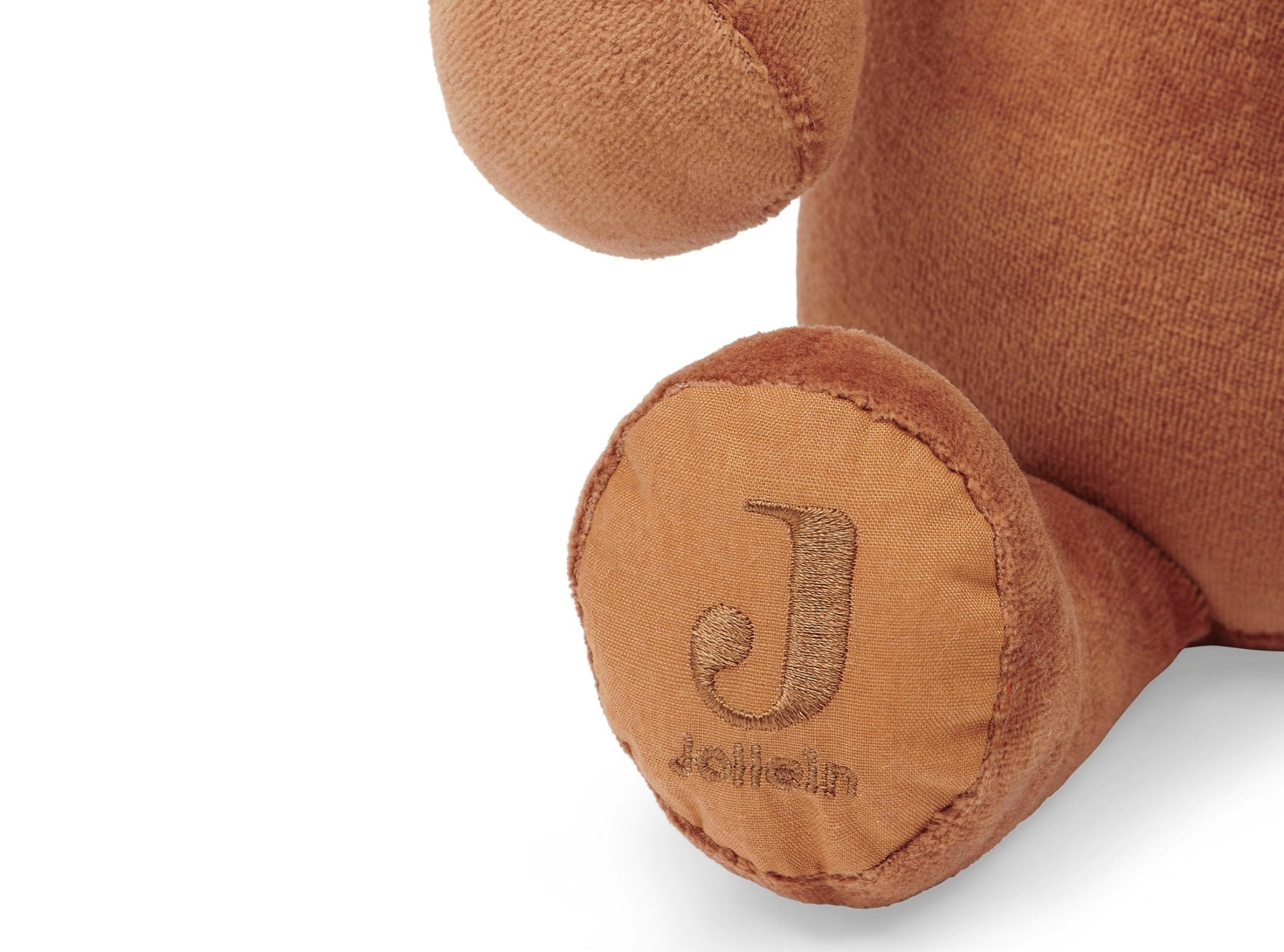 Jucarii de plus - Jucărie de pluş, Elefant, Maro, 36cm, 0+ ani | Jollein - 4