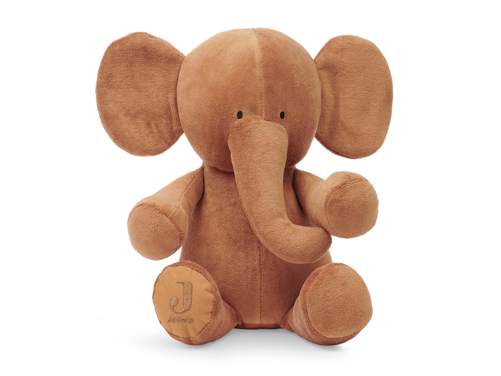 Jucarii de plus - Jucărie de pluş, Elefant, Maro, 36cm, 0+ ani | Jollein - 1