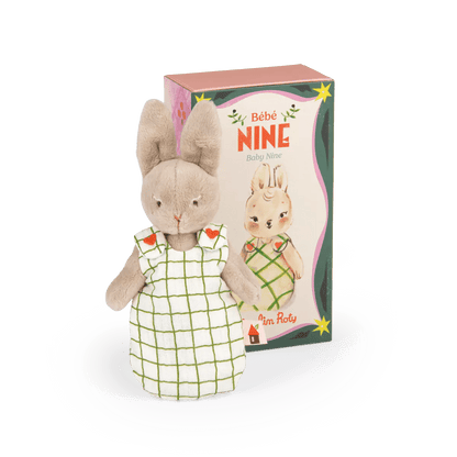 Jucării de pluş - Jucărie de pluş - Iepuraşul Nine Bebe &quot;Les Minouchkas&quot;, 1+ ani | Moulin Roty - 1